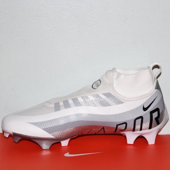 Nike Vapor Edge Pro 360 Football Cleats Mens 13 White Silver